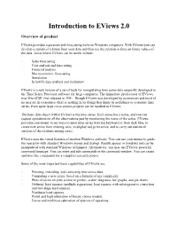 Introduction to Eviews 2.0