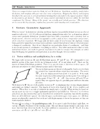 1 Vectors: Geometric Approach