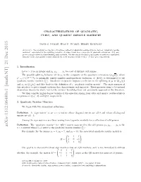 Arxiv:1512.06480V1 [Math.NT] 21 Dec 2015 N Deﬁnition