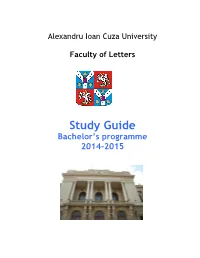 Study Guide Bachelor’S Programme 2014-2015