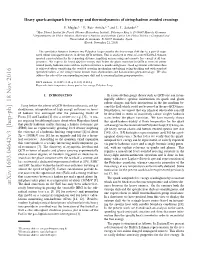 Arxiv:1603.04642V3 [Hep-Ph] 18 Nov 2016 the ﬁnal Consensus on the Eos Has Only Been Achieved Re- Tance Between the Heavy Sources