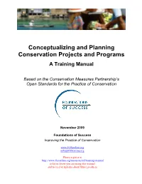 Conceptualizing and Planning Conservation Projects and Programs
