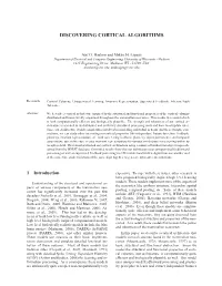 Discovering Cortical Algorithms