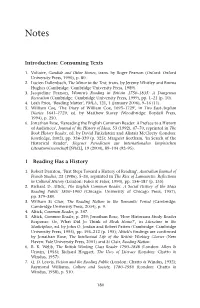 Introduction: Consuming Texts 1 Reading Has a History