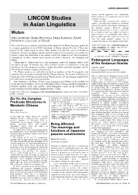 LINCOM Studies in Asian Linguistics 64