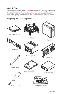 Quick Start Section Provides Demonstration Diagrams About How to Install Your Computer