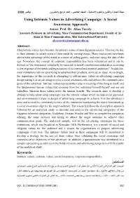 Using Intrinsic Values in Advertising Campaign: a Social Awareness Approach Associ