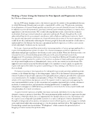 Using the Internet for Free Speech and Expression in Iran by Chelsea Zimmerman
