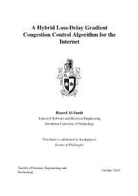 A Hybrid Loss-Delay Gradient Congestion Control Algorithm for the Internet