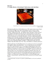 C.G Jung, Mystic Or Psychologist? Reflections on the Red Book