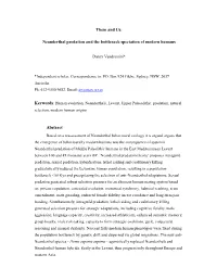Neanderthal Predation and the Bottleneck Speciation of Modern Humans
