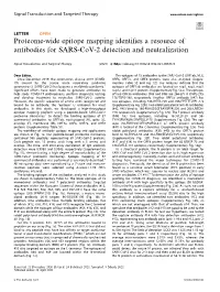 Proteome-Wide Epitope Mapping Identifies a Resource of Antibodies