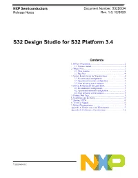 S32 Design Studio for S32 Platform 3.4