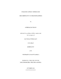 (THE MISSIOLOGY of JOHANNES LEPSIUS) by ANDREAS BAUMANN Submitted in Accordance with the Require