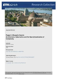 Architecture, Cybernetics and the Operationalization of Complexity