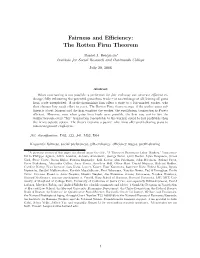 Fairness and Efficiency