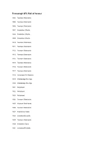 Fermanagh SFC Roll of Honour
