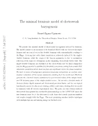 The Minimal Fermionic Model of Electroweak Baryogenesis