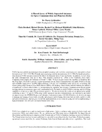 A Phased Array of Widely Separated Antennas for Space Communication and Planetary Radar