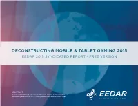 Deconstructing Mobile & Tablet Gaming 2015
