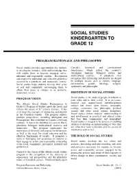 Grade 4 Program of Studies