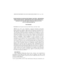 Integrated Water Monitoring System Applied by Siret River Basin Administration from Romania, Important Mechanism for the Protection of Water Resources