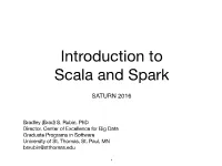 Introduction to Scala and Spark