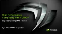 Parallel Nsight 1.5 + CUDA Toolkit 3.2 + Ecosytem Update As of Sept 2010