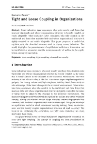 Tight and Loose Coupling in Organizations