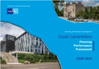 Planning Performance Framework 2018 - 2019