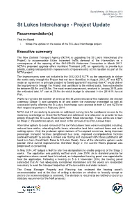 St Lukes Interchange - Project Update