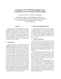 Teleoperation of a 7 DOF Humanoid Robot Arm Using Human Arm Accelerations and EMG Signals