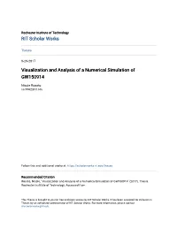 Visualization and Analysis of a Numerical Simulation of GW150914