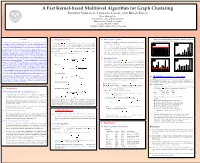 A Fast Kernel-Based Multilevel Algorithm for Graph Clustering