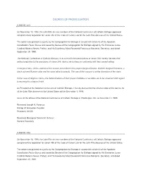 Decrees of Promulgation