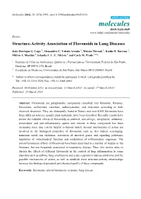 Structure-Activity Association of Flavonoids in Lung Diseases