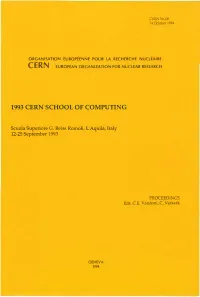 1993 Cern School of Computing