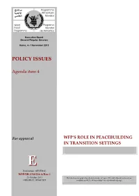 Policy Issues