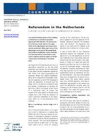 Referendum in the Netherlands
