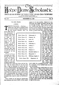 Aid^Cbolastic DISCEQUASISEMPERVICTURUS VIVE- QUASI- CRAS-MORITVRVS Kntcred As Second Class Mail Matter Published Every Saturday During the School Year