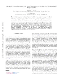 Bounds on Extra Dimensions from Micro Black Holes in the Context of the Metastable Higgs Vacuum