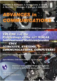 Contents of This Book, Together with the Contents of 3 Other Books, Are Also Published in the CD-ROM Proceedings of the Conference
