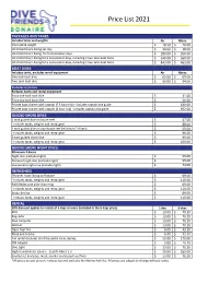 Full Price List 2021