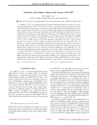 Properties of the Binary Neutron Star Merger GW170817