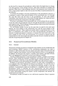 16.3 Numerical Groundwater Models
