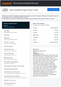 832 Bus Time Schedule & Line Route