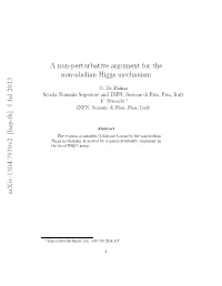 A Non-Perturbative Argument for the Non-Abelian Higgs Mechanism