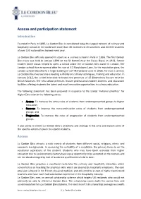 Access and Participation Statement