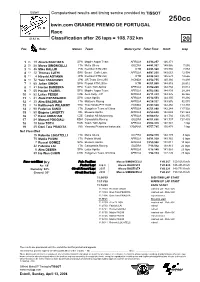 R Race CLASSIFICATION