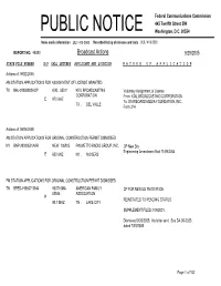 Broadcast Actions 9/29/2005